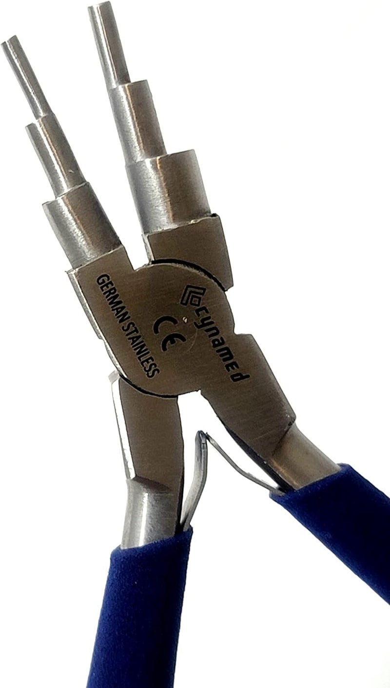 CYNAMED German Heavy Duty Bail Making Pliers,6 IN 1 Wire Looping Forming Pliers, BIG SIZE LOOPING PLIERS 13,16 & 20MM,SMALL LOOPING PLIER, 5, 7,10MM Anti Slip comfort grip handle - Image 5